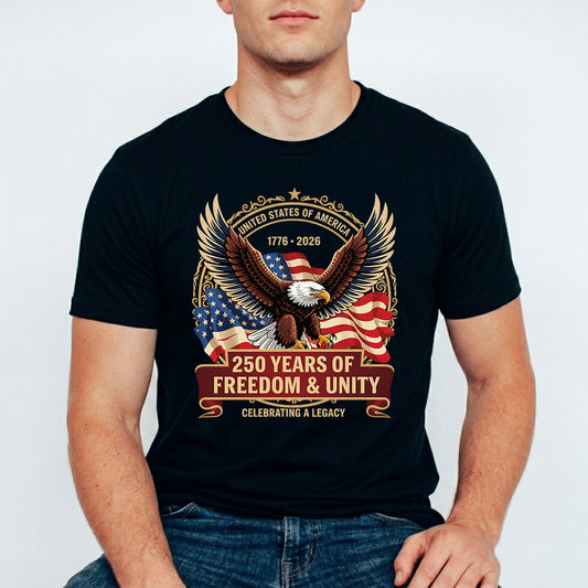 USA 250 Years Anniversary DTF Transfer | 4th of July Design | FR2162