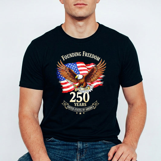 USA 250 Years Anniversary DTF Transfer | 4th of July Design | FR2167
