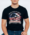 USA 250 Years Anniversary DTF Transfer | 4th of July Design | FR2174