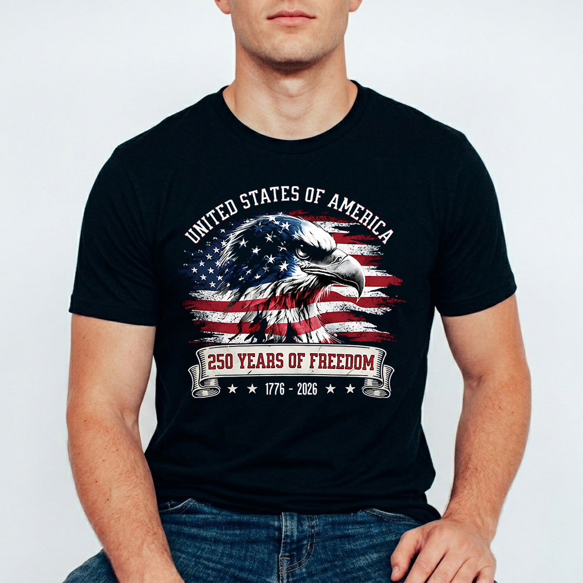USA 250 Years Anniversary DTF Transfer | 4th of July Design | FR2174