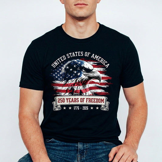 USA 250 Years Anniversary DTF Transfer | 4th of July Design | FR2174