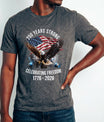 USA 250 Years Anniversary DTF Transfer | 4th of July Design | FR2176