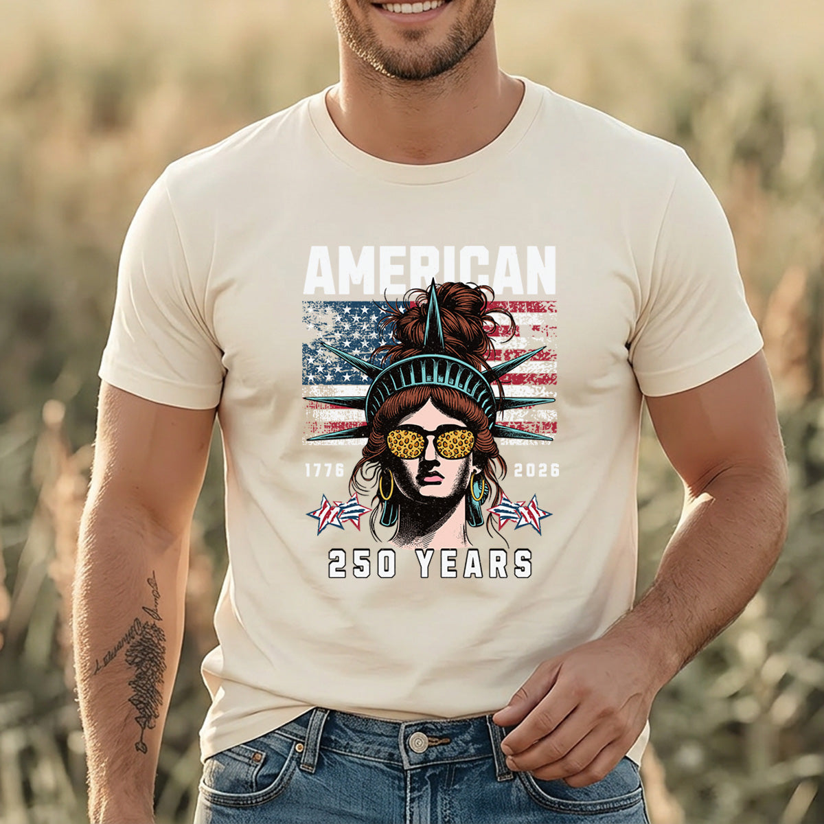 USA 250 Years Anniversary DTF Transfer | 4th of July Design | FR2180