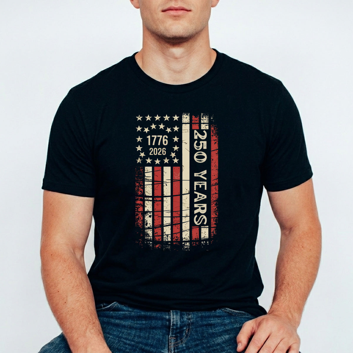 USA 250 Years Anniversary DTF Transfer | 4th of July Design | FR2184
