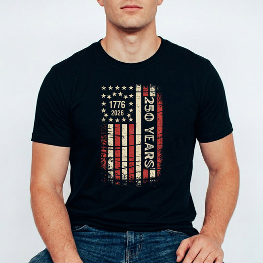 USA 250 Years Anniversary DTF Transfer | 4th of July Design | FR2184