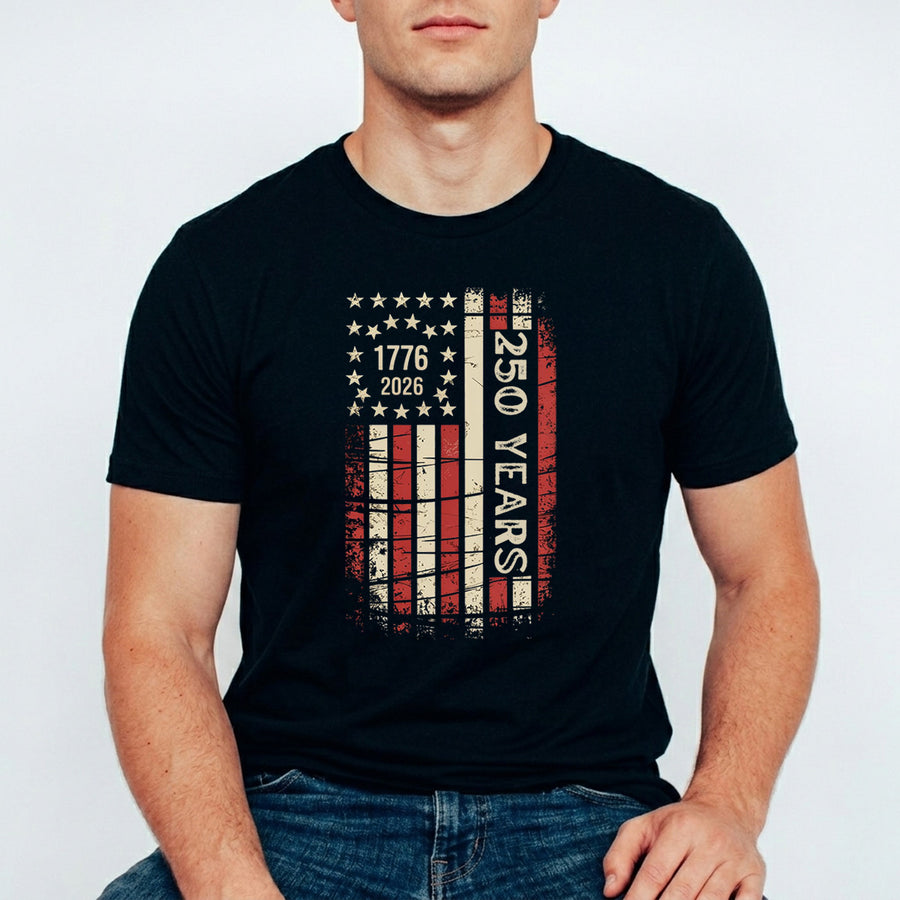 USA 250 Years Anniversary DTF Transfer | 4th of July Design | FR2184
