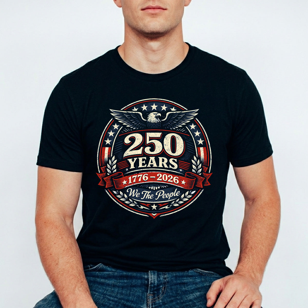 USA 250 Years Anniversary DTF Transfer | 4th of July Design | FR2186