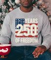 USA 250 Years Anniversary DTF Transfer | 4th of July Design | FR2187