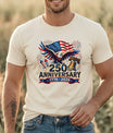 USA 250 Years Anniversary DTF Transfer | 4th of July Design | FR2189