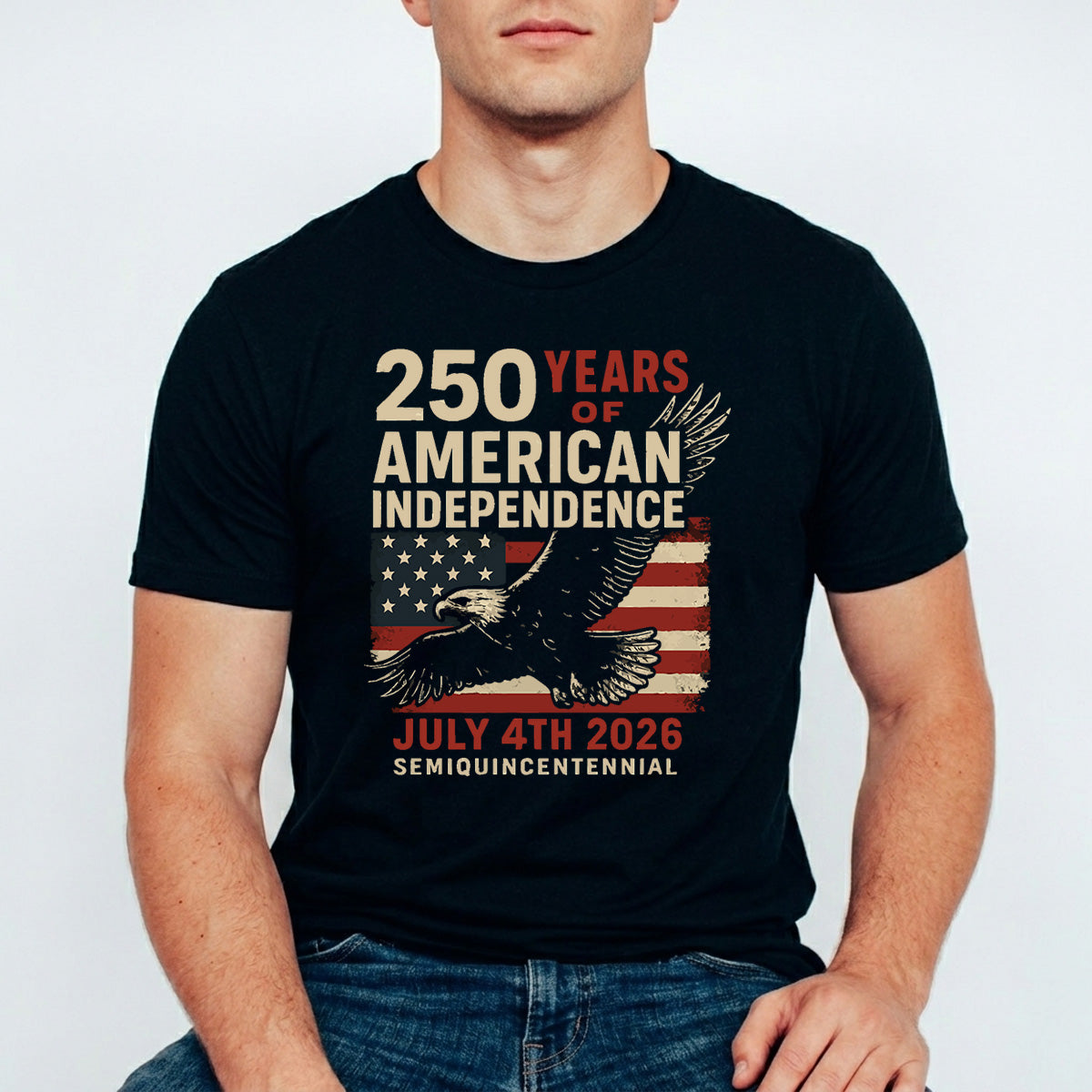 USA 250 Years Anniversary DTF Transfer | 4th of July Design | FR2192