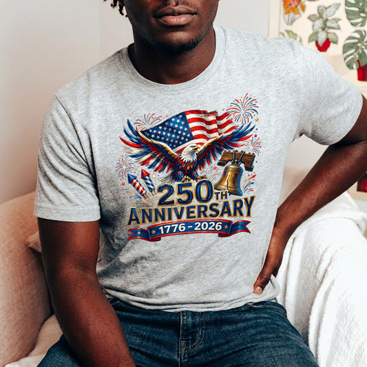 USA 250 Years Anniversary DTF Transfer | 4th of July Design | FR2193