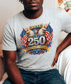 USA 250 Years Anniversary DTF Transfer | 4th of July Design | FR2198