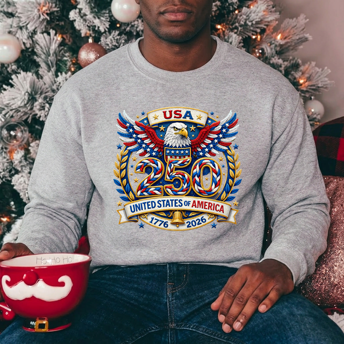 USA 250 Years Anniversary DTF Transfer | 4th of July Design | FR2202
