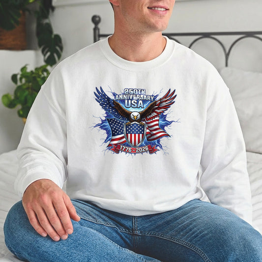 USA 250 Years Anniversary DTF Transfer | 4th of July Design | FR2204
