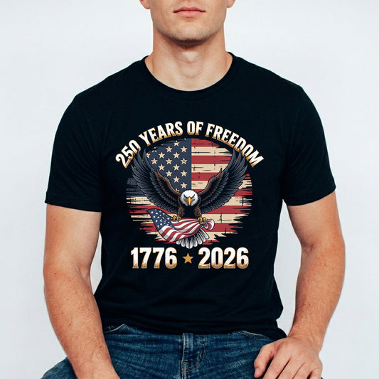 USA 250 Years Anniversary DTF Transfer | 4th of July Design | FR2215
