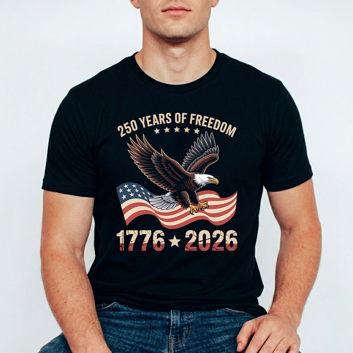 USA 250 Years Anniversary DTF Transfer | 4th of July Design | FR2218