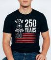 USA 250 Years Anniversary DTF Transfer | 4th of July Design | FR2219