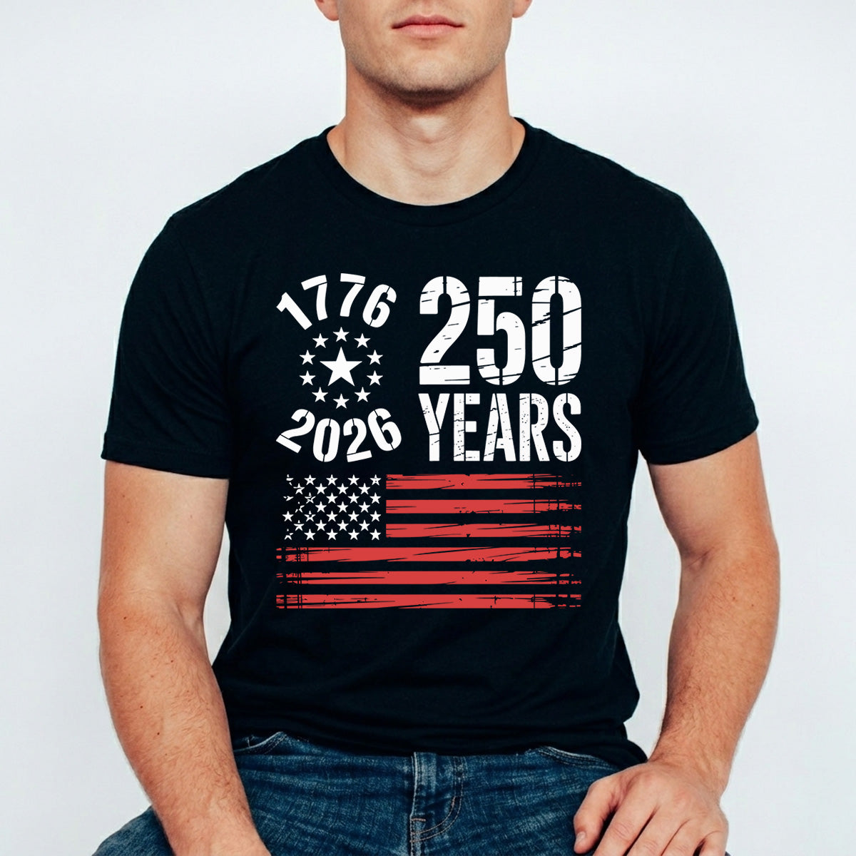 USA 250 Years Anniversary DTF Transfer | 4th of July Design | FR2219