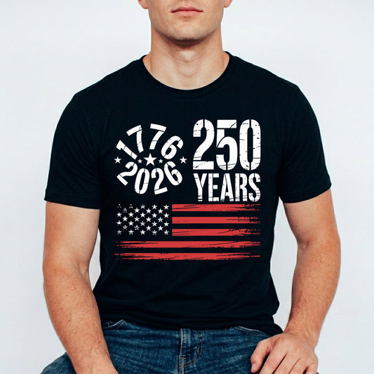 USA 250 Years Anniversary DTF Transfer | 4th of July Design | FR2220