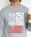 USA 250 Years Anniversary DTF Transfer | 4th of July Design | FR2221