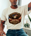 Ready to press DTF T-shirt design with a graphic design celebrating 250 years of freedom and unity. USA 250th Anniversary 1776-2026 DTF transfer ready-to-press for custom apparel and uv dtf stickers for tumblr and bottles. American eagle with semiquicentennial text.