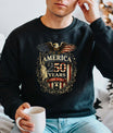 Shirt design with 'America 250 Years' design with American eagle. USA 250th Anniversary 1776-2026 DTF transfer ready-to-press for custom apparel and uv dtf stickers for tumblr and bottles. 