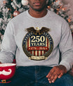 USA 250th Anniversary 1776-2026 DTF transfer ready-to-press for custom apparel and uv dtf stickers for tumblr and bottles.