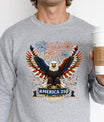 USA 250th Anniversary 1776-2026 DTF transfer ready-to-press for custom apparel and uv dtf stickers for tumblr and bottles. American eagle design.