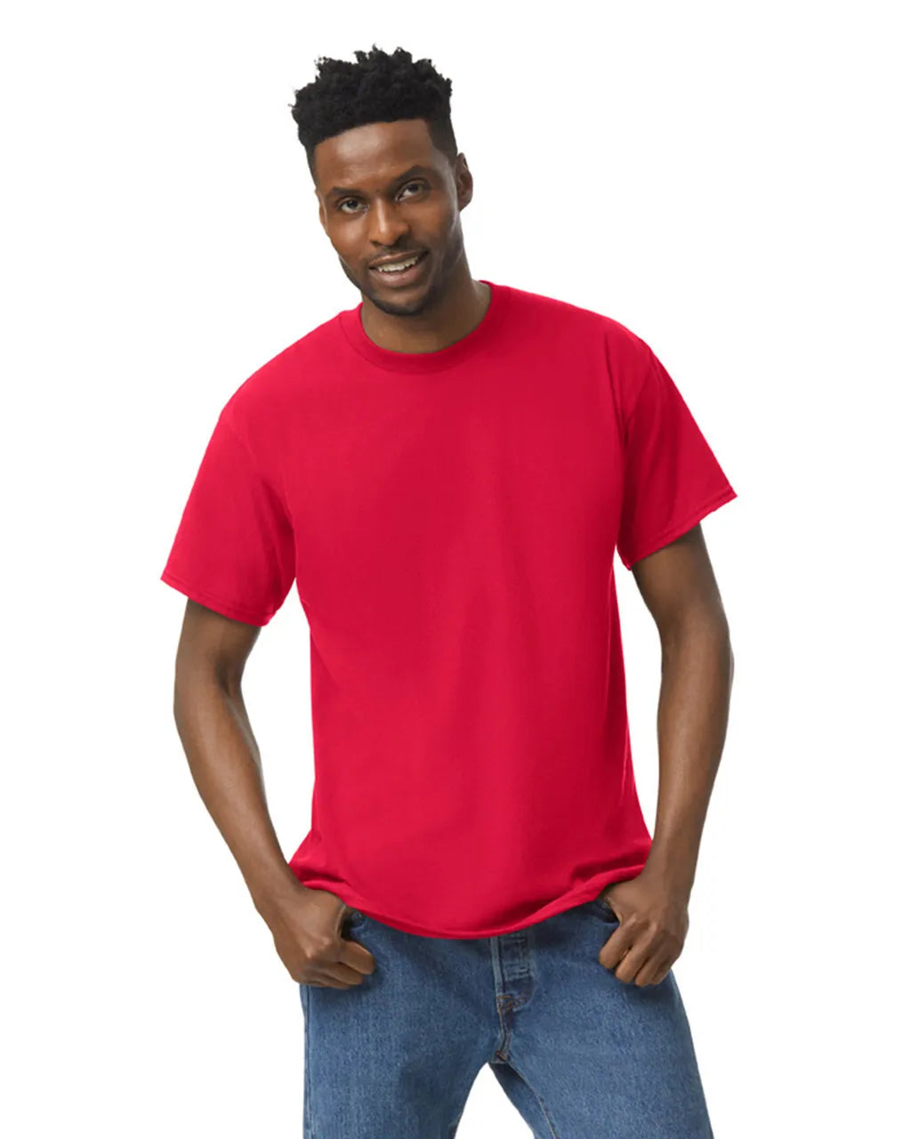 Order Blank Tees 5000 Gildan Red color 100% American Heavy Cotton Adult T-Shirt at Sam's DTF Transfers in Texas