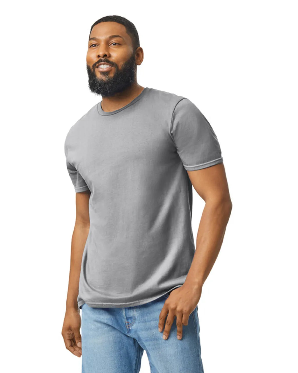 Order Blank Tees 64000 Gildan Sport Gray color Softstyle Adult T-Shirt at Sam's DTF Transfers in Texas