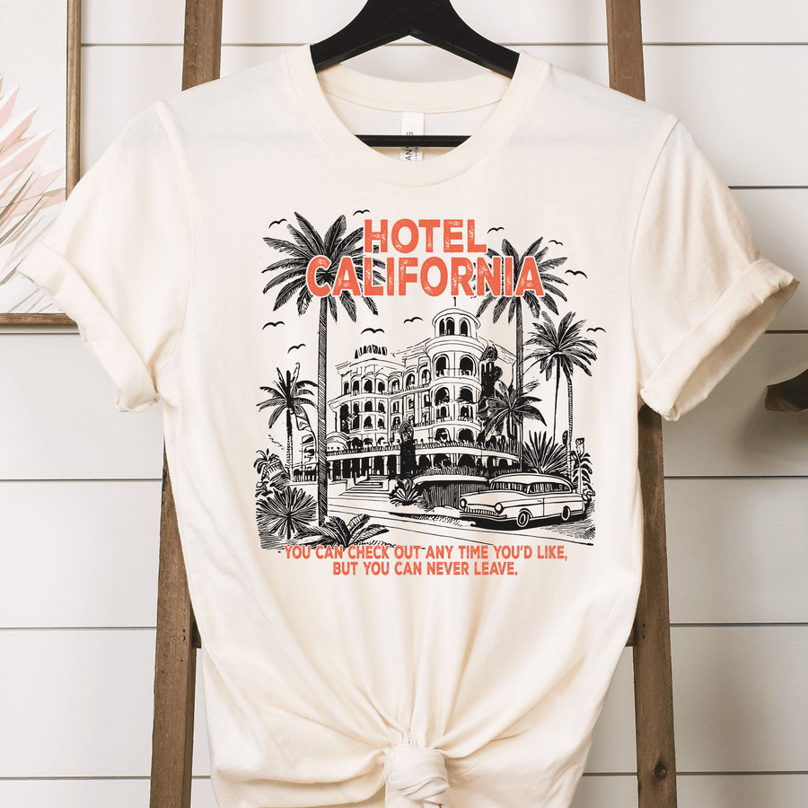Hotel California Summer DTF Transfer - Retro Boho Design
