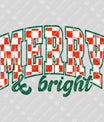 Merry & Bright Christmas DTF Transfer