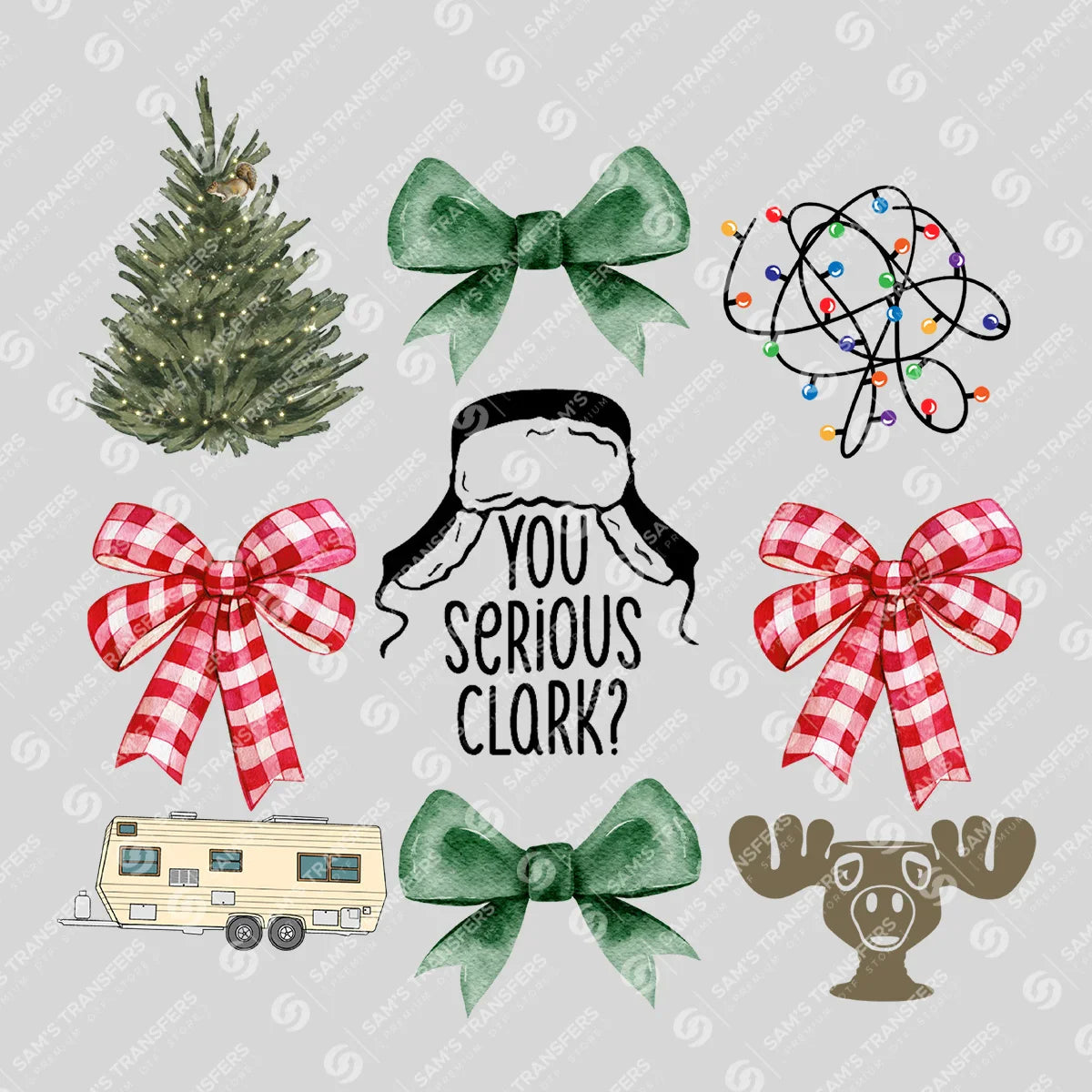 Quirky Christmas Quotes DTF Transfer