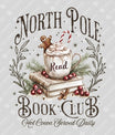 North Pole Read Book Club DTF Transfer