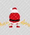 Santa Walk Minimalist DTF Transfer