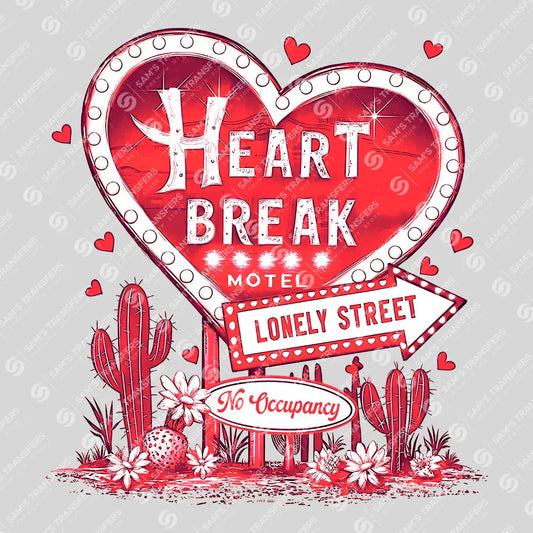 Heartbreak Motel Valentine's Day DTF Transfer