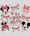 Castle and Characters Valentine's Day DTF Transfer