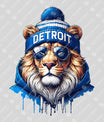 Detroit Lion DTF Transfer - Ready to Press