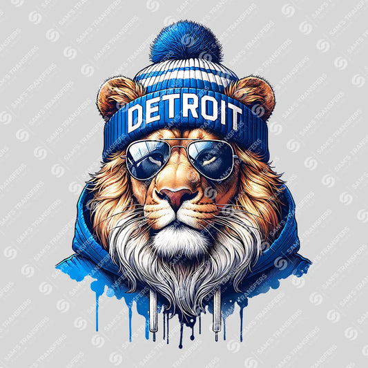 Detroit Lion DTF Transfer - Ready to Press