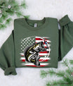 Patriotic Bass Fishing Ready-to-Press DTF Transfer - Sam's DTF Transfers