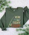 Here Fishy Fishy Ready-to-Press DTF Transfer - Sam's DTF Transfers