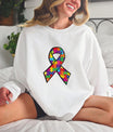 Autism Awareness Ribbon DTF Transfer Design - Sam's DTF Transfers