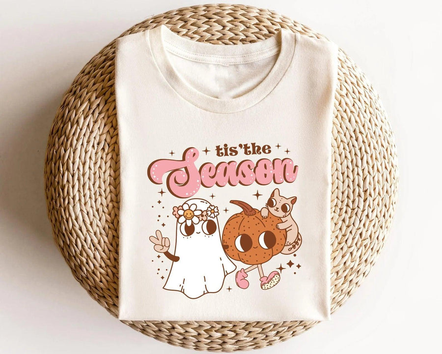 Tis the Season Cat and Pumpkin DTF Transfer