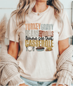 Turkey Gravy Beans Rolls Casserole DTF Transfer - Sam's DTF Transfers