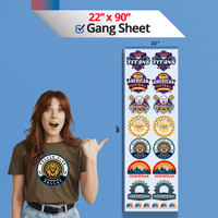 Build a custom 22x90 inches DTF gang sheet online