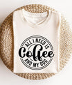 Coffee and Dog Circle Design - Ready-to-Press DTF Transfer - Sam's DTF Transfers