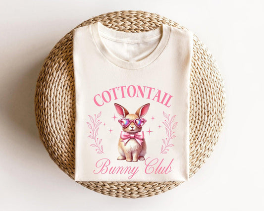 Cottontail Bunny Club Easter Ready-to-Press DTF Transfer - Sam's DTF Transfers