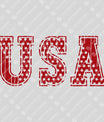 USA Stars – Distressed Red Patriotic