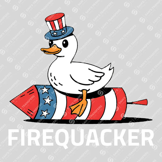 Firequacker – Funny Duck on Firework Patriotic