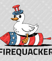 Firequacker – Patriotic Duck on Rocket